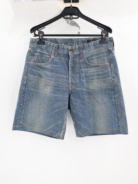 Rag & Bone Shorts Men 31 Denim Stretch 8" Faux distressed Pocket Mid Rise Casual